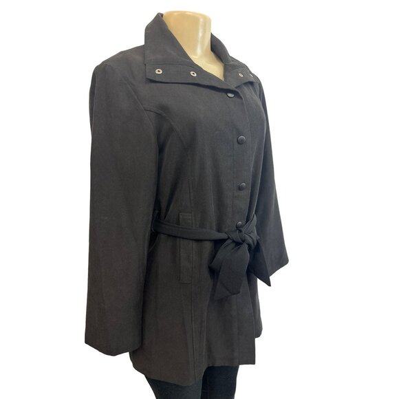 Giorgio Armani Women's Black Button Up Jacket Coat Sz S - Picture 4 of 12